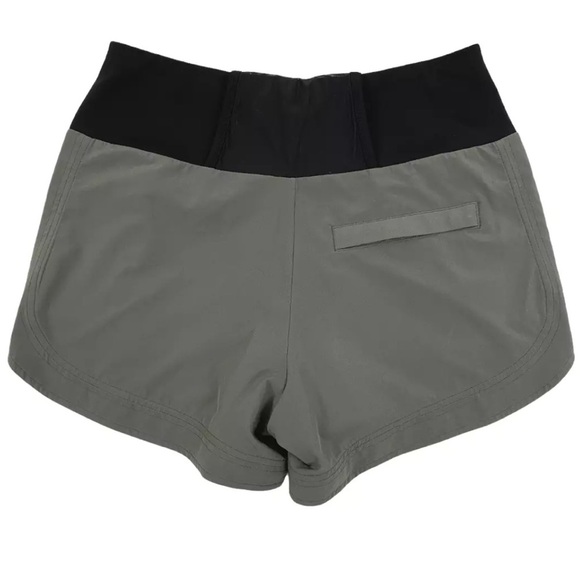 Athleta Ascender Shorts Women's Size 12 side Striped Running Workout Athletic - Picture 2 of 7